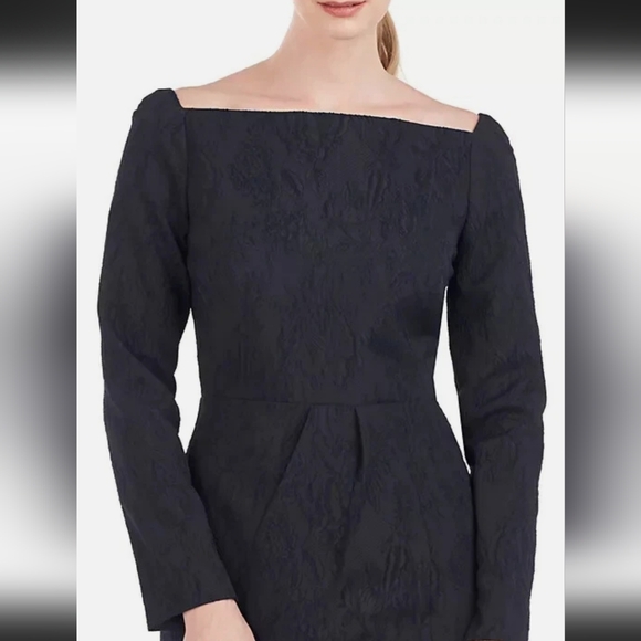 NWOT KAY UNGER JUDE JACQUARD COLUMN GOWN DRESS - Picture 2 of 10